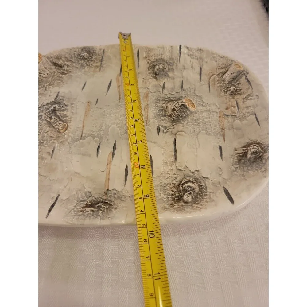 Department 56 Birch Bark Serving Platter 11